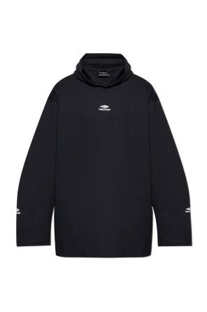 アウターその他 BALENCIAGA SS25 TRACK (814393 TRO311779) Men's Loop Sports Icon Large Tracksuit Jacket in Black/grey